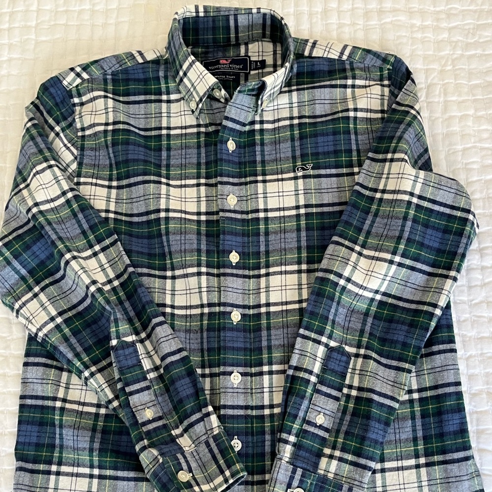 Vineyard Vines Boys Flanel Buttondown Shirt